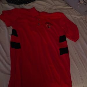 Louisville collard shirt red